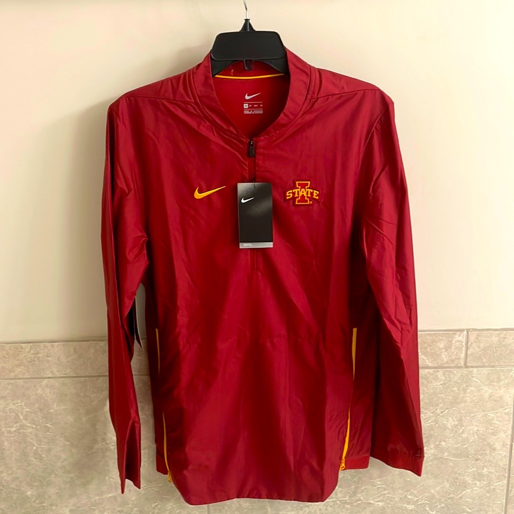 Nike Red & Yellow Iowa State Lightweight Quarter-Zip Jacket